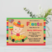 Fiesta Baby shower Uitnodiging (Staand voorkant)