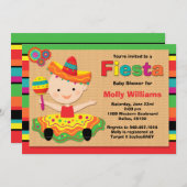 Fiesta Baby shower Uitnodiging (Voorkant / Achterkant)