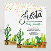 Fiesta Baby shower Uitnodiging (Voorkant / Achterkant)