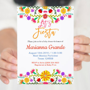 Fiesta Baby shower Uitnodiging