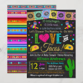 Fiesta Baby shower Uitnodiging (Voorkant / Achterkant)