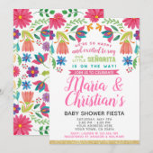 Fiesta Baby shower Uitnodiging (Voorkant / Achterkant)
