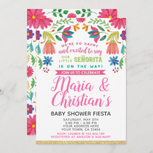 Fiesta Baby shower Uitnodiging