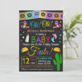Fiesta Baby shower Uitnodiging (Staand voorkant)