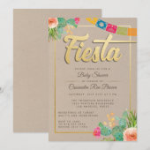 Fiesta Baby shower Uitnodiging (Voorkant / Achterkant)