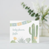 Fiesta Baby shower Uitnodiging Briefkaart (Staand voorkant)