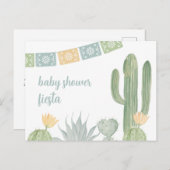 Fiesta Baby shower Uitnodiging Briefkaart (Voorkant / Achterkant)