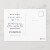 Fiesta Baby shower Uitnodiging Briefkaart (Achterkant)