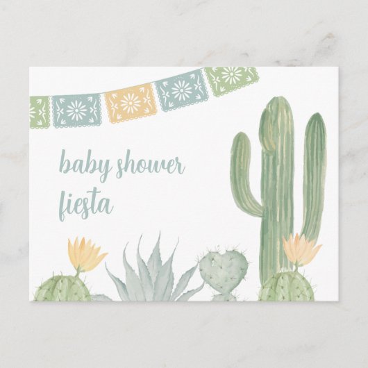 Fiesta Baby shower Uitnodiging Briefkaart (Voorkant)