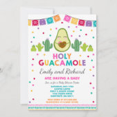 Fiesta Baby shower Uitnodiging Heilige Guacamole (Voorkant)