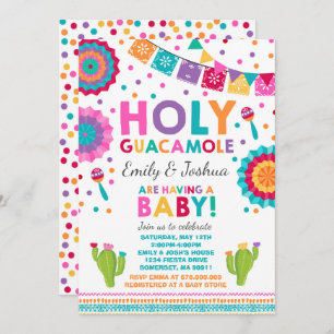 Fiesta Baby shower Uitnodiging Heilige Guacamole