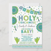 Fiesta Baby shower Uitnodiging Holy Guacamole Part (Voorkant)