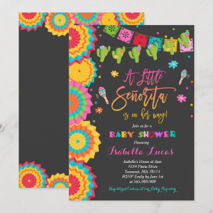 Fiesta Baby shower Uitnodiging Mexicaans Baby show