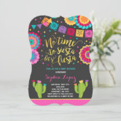 Fiesta Baby shower Uitnodiging Mexicaans Baby show (Staand voorkant)