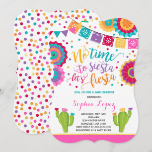 Fiesta Baby shower Uitnodiging Mexicaans Baby show