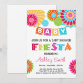 Fiesta Baby shower uitnodiging Mexicaans baby show (Voorkant / Achterkant)