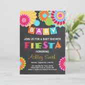 Fiesta Baby shower uitnodiging Mexicaans baby show (Staand voorkant)