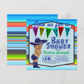 Fiesta baby shower uitnodigingen (Voorkant / Achterkant)