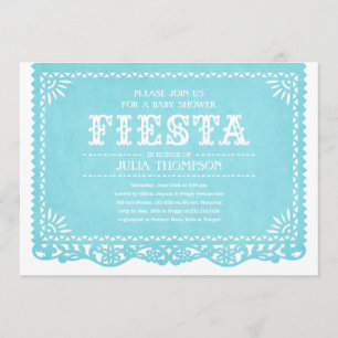 Fiesta Baby Shower-uitnodigingen Kaart