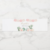 Fiesta Baby shower Waterfles Taco over een Baby Etiket (Enkel label)