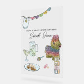 Fiesta Baby shower Welkom Acryl Bord (Hoek)