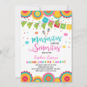 Fiesta Bachelorette Party Invitation Señorita Fun Kaart (Voorkant)