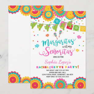 Fiesta Bachelorette Party Invitation Señorita Fun Kaart
