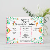 Fiesta Bachelorette Party Uitnodiging, Kaart (Staand voorkant)