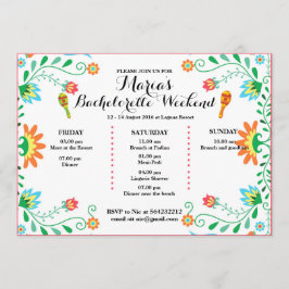 Fiesta Bachelorette Party Uitnodiging, Kaart