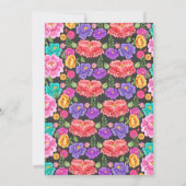 Fiesta baptisme party-uitnodiging kaart (Achterkant)