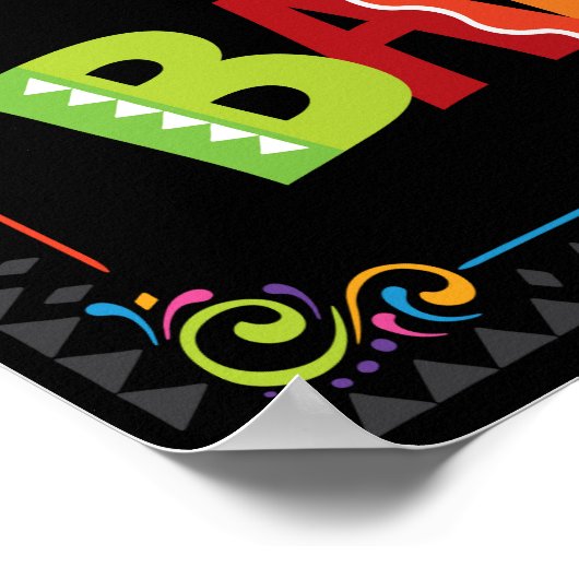 Fiesta BAR Party Sign Print (Hoek)