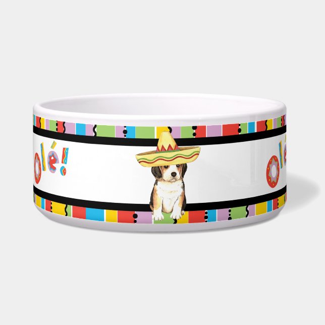 Fiesta Beagle Pet Voerbakje (Links)