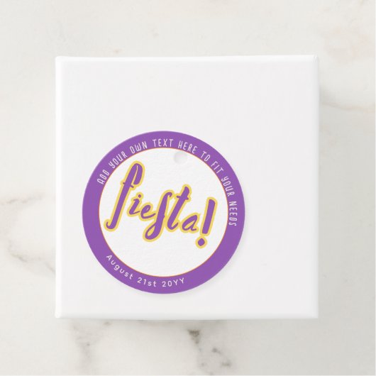 FIESTA BEDANKJES LABELS (In situ)