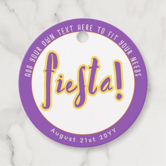 FIESTA BEDANKJES LABELS (Voorkant)