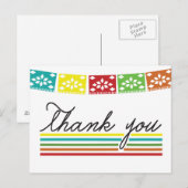 Fiesta Bedankt Post Kaart (Voorkant / Achterkant)