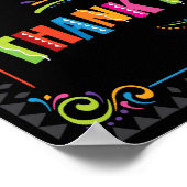 Fiesta BEDANKT U TUSSENTeken afdrukken Poster (Hoek)