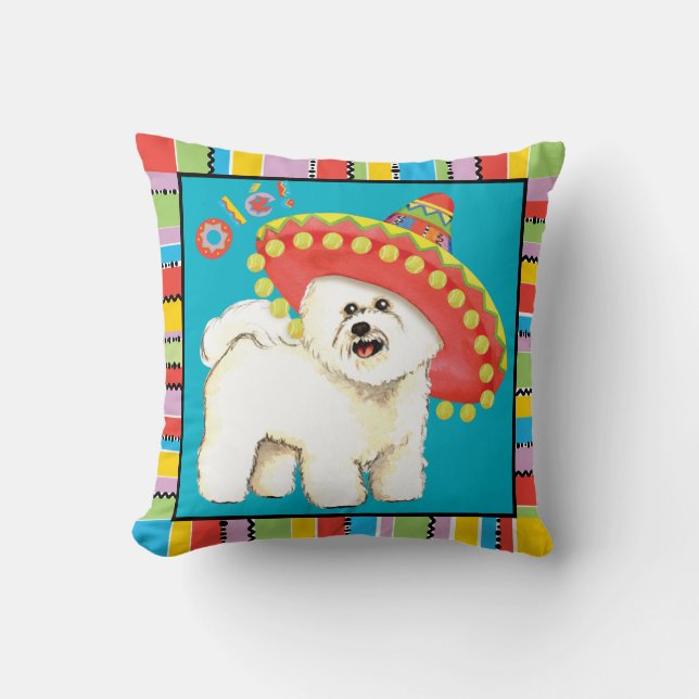 Fiesta Bichon Kussen (Voorkant)