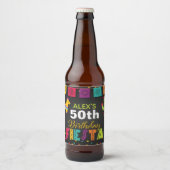 Fiesta Bierlabel - Naam/jaar aanpassen Bier Etiket (Voorkant)