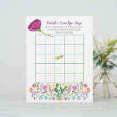 FIESTA BINGO Bruids Baby shower Spelletjes (Staand voorkant)