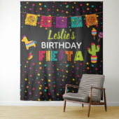 Fiesta Birthday Backdrop - Pinata Wandkleed (In situ)