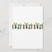 Fiesta Birthday Cactus Cacti Mexico Invitation Kaart (Achterkant)