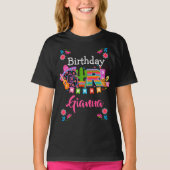 Fiesta Birthday Girl | Mexico | aangepaste leeftij T-shirt (Voorkant)
