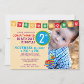 FIESTA BIRTHDAY INVITATIE KAART (Voorkant)