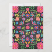 Fiesta Birthday Invitation, Chalkboard Kaart (Achterkant)