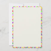 Fiesta Birthday Invitation Chalkboard Mexican Kaart (Achterkant)