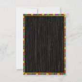 Fiesta Birthday Invitation Chalkboard Mexican Kaart (Achterkant)