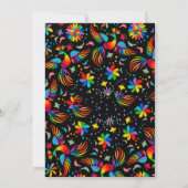 Fiesta Birthday Invitation Chalkboard Mexican Kaart (Achterkant)