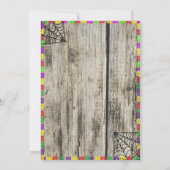 Fiesta Birthday Invitation Chalkboard Mexican Kaart (Achterkant)