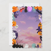 Fiesta Birthday Invitation Chalkboard Mexican Kaart (Achterkant)