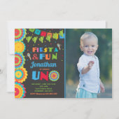 Fiesta Birthday Invitation Fiesta Fun Turning Uno Kaart (Voorkant)